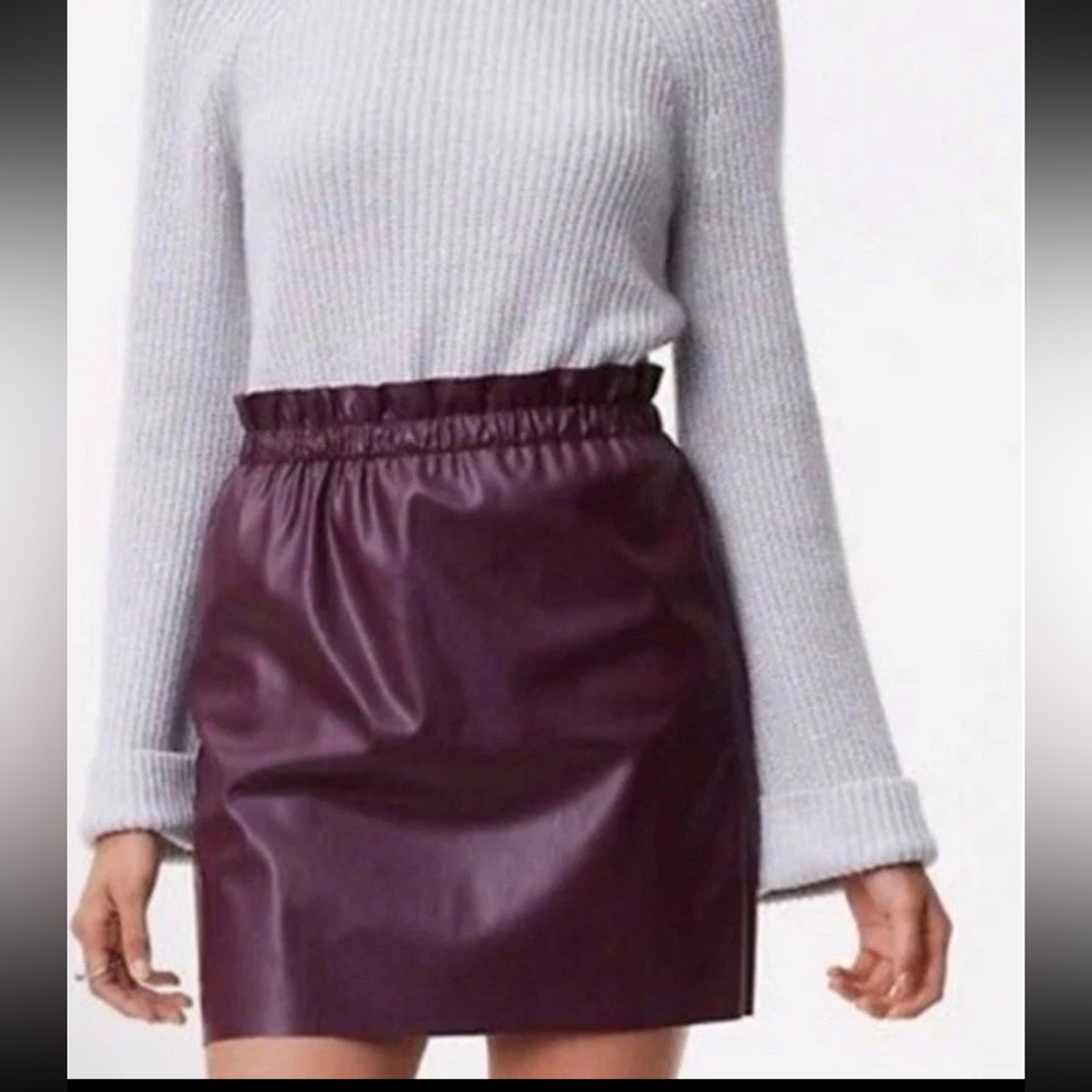 LOFT Deep Purple Mini Skirt
